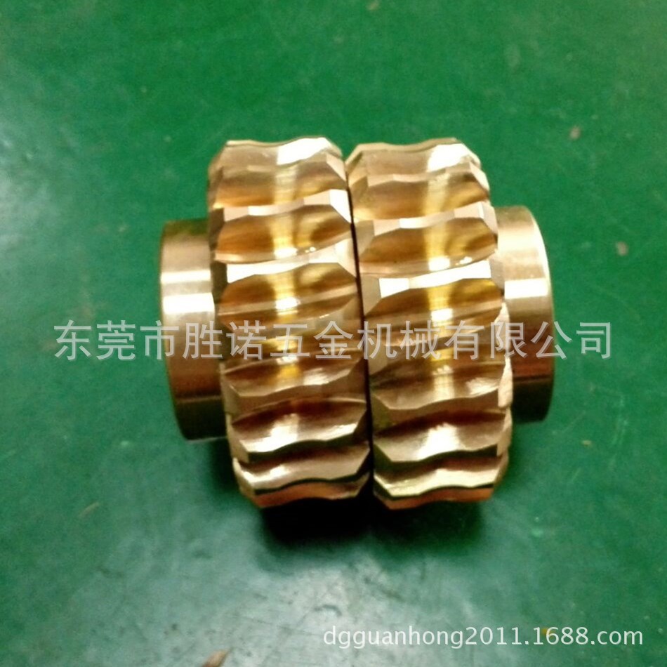 益诠3T滚牙机配件台湾滚丝机铜螺轮蜗杆滚花机铜螺母供应