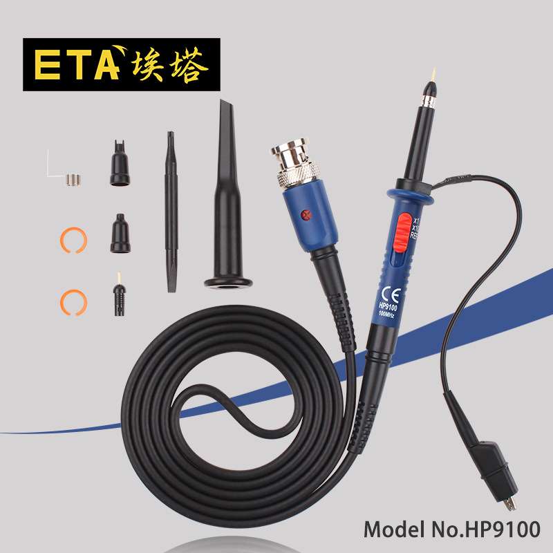 苏州示波器电压探头HP9100示波器测试线100MHz示波器测针表笔线