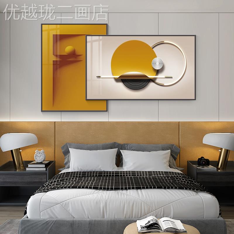 网红墙几何象客厅沙发背景抽装饰画现轻代奢餐厅挂画高档创意室壁图片