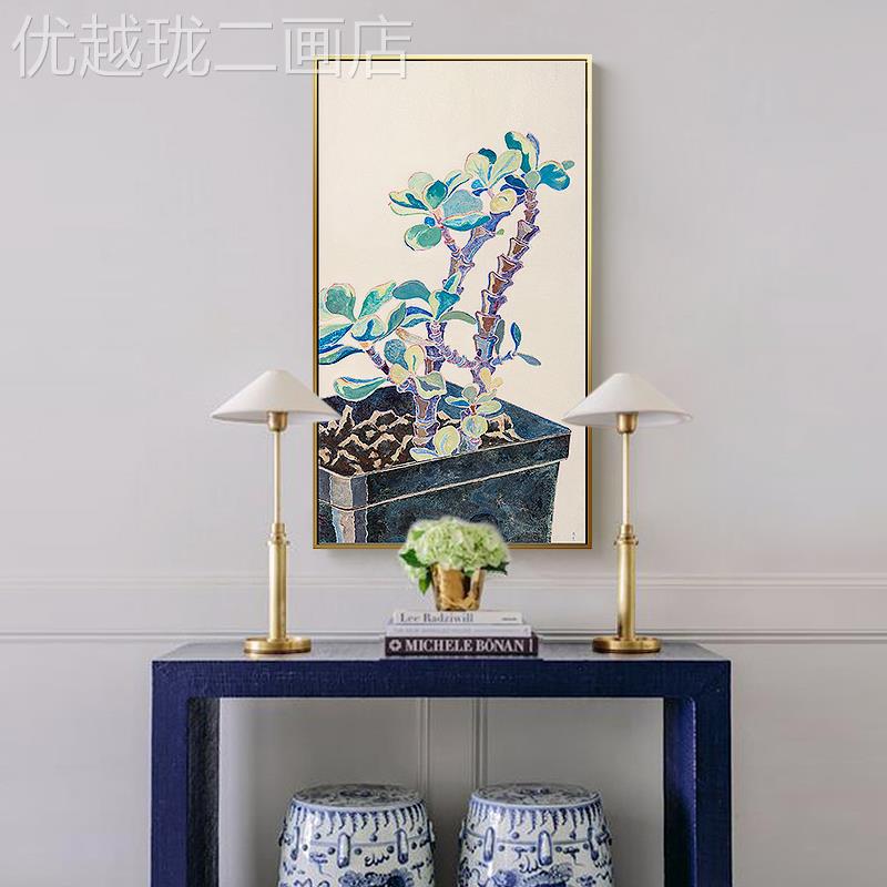 网红仟象画美式村装饰画客厅沙发背景联映画竖挂画玄关三画乡版王