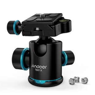Andoer TB81X Tripod Head Ball HeaFd Rotating Panoramic BallH