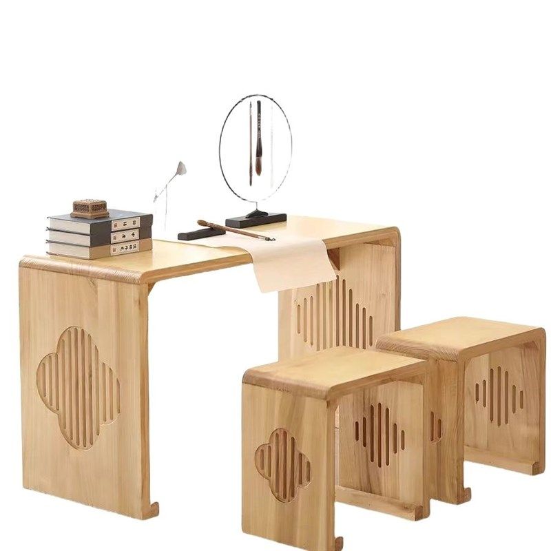 书法桌国学桌实木家用仿古中式古典围棋桌椅培训班学X生课专用教,商业/办公家具,课桌椅/学生桌椅,淘宝优惠券,粉丝福利购,淘宝优惠卷