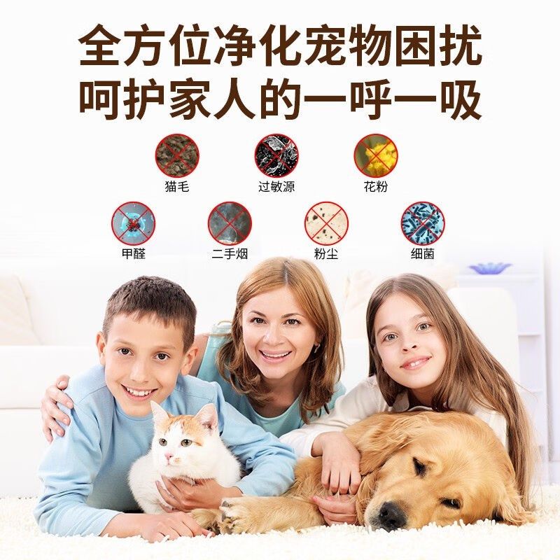 安德迈(admair)家用除甲醛空A气净化器除尘除雾霾PM2.5宠物吸猫