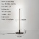 lamp Vertical Strip Nordic Light Floor RounMd Bed LED