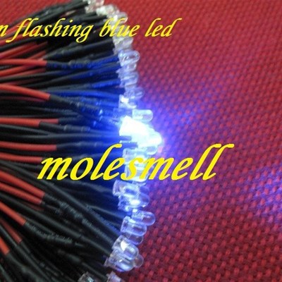 1000pcs 3mm 5v 12v 24v Flwashing Red,Yellow,Blue,Green,White