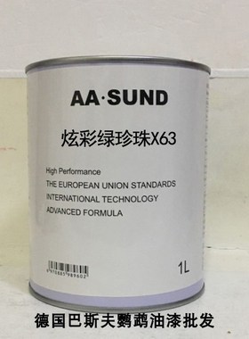 AASUNcD定制色母漆炫彩绿珍珠X63辅料调车漆汽车修补漆色母漆4S店