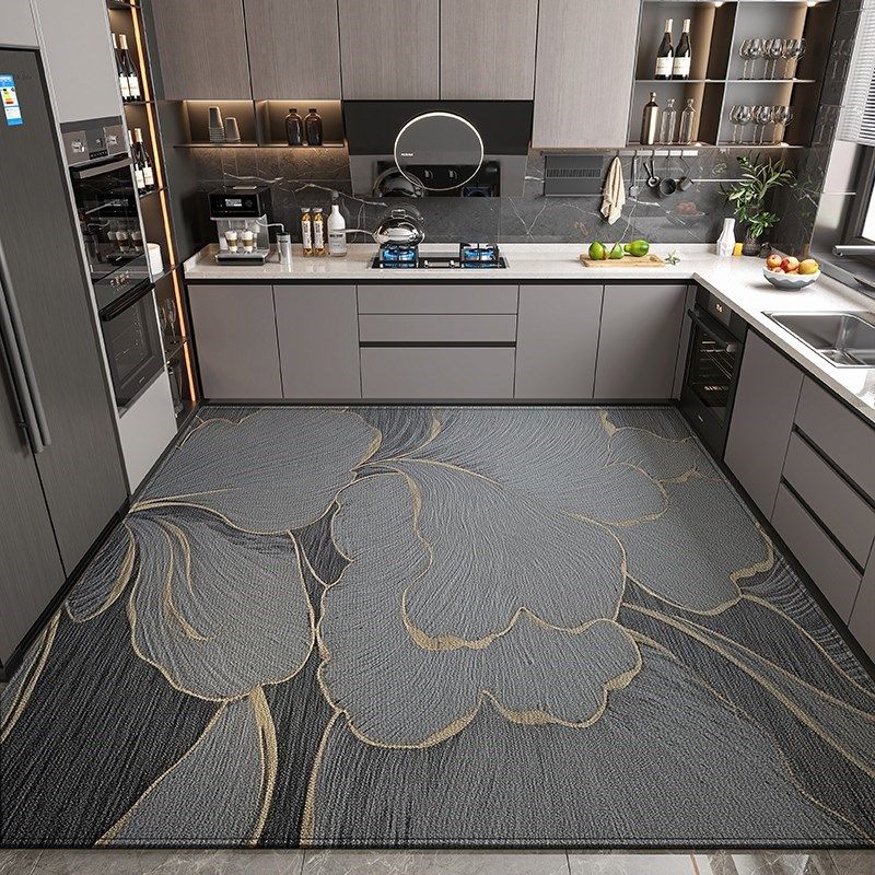 厨房地垫防滑防油可擦免洗地毯家用门口防水脚垫R耐脏门垫满铺垫,居家布艺,厨房地垫,淘宝优惠券,粉丝福利购,淘宝优惠卷
