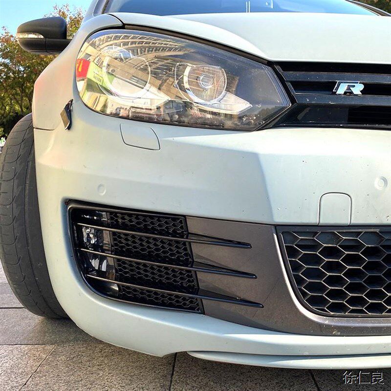 适用大众高尔e夫6 Golf 6 高6 GTI GTD 雾灯格栅风刀外饰改装