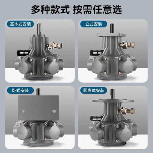 壹HL-010活塞式气动马达大扭B矩工业级正反无极可调速减速搅拌机