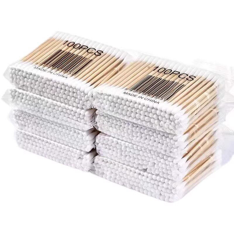 棉签掏耳朵清洁专用美容院棉棒化妆用棉花棒家用一次性双头棉签棒