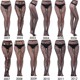 Tights Weave Jacquard Seamless Pantyhose Sexy Fishnet Womens