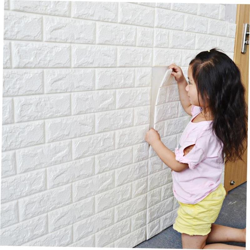 Self-adhesive wall sticker wallpaper bedroom warm cement wal-封面