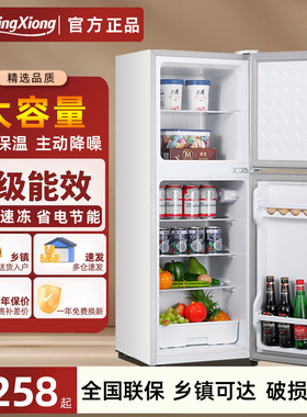 一级节能小冰箱家用小型宿舍租房用迷你省电办公室双门电冰箱