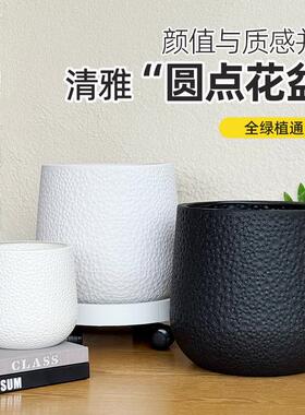 塑料花盆家用大号户外庭院龟背竹发财树轻奢高级感树脂加厚耐用