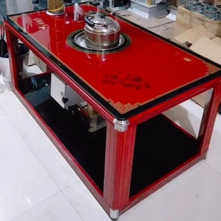 升级款火茂冲气化炉柴煤两用二次燃烧取暖茶几炉柴火炉家用网红款