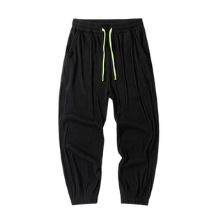 干活穿的裤子男宽松耐磨耐脏工地服夏季透气冰丝速干运动工作裤男