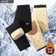 直筒防风长裤 吉普JEEP休闲裤 加绒保暖棉裤 子防寒加厚冬装 男士 冬季