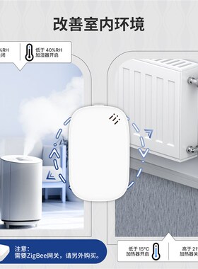 涂鸦ZigBee智能家居温湿度监视器Capp遥控检测温湿度智能安防感应