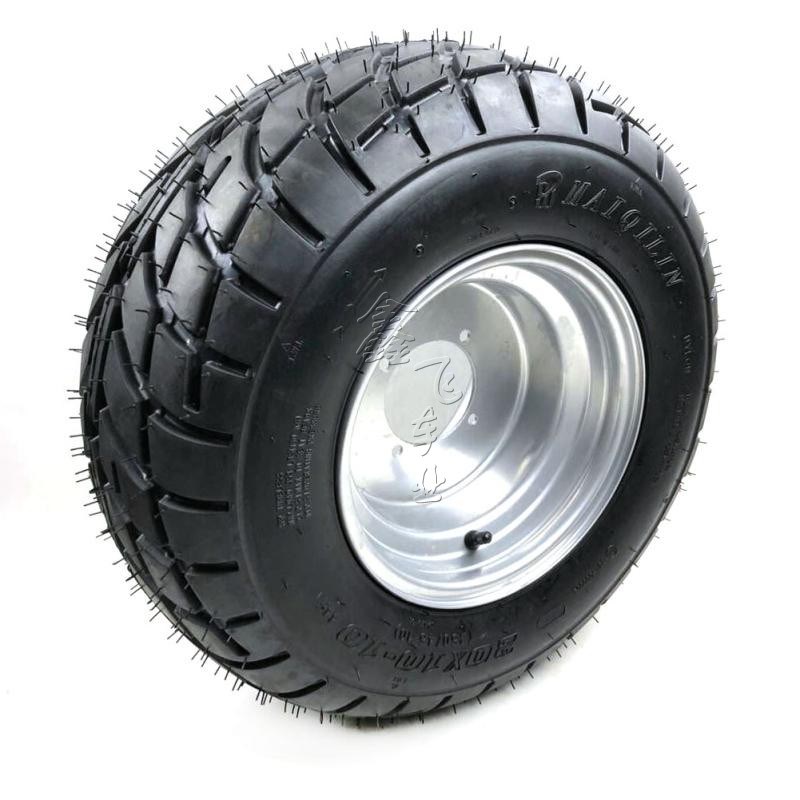 ATV四轮沙滩车卡丁车配件q21X7-10 20X10-10寸公路真空轮胎铁轮毂