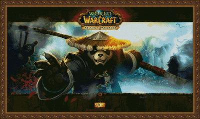 [精准印花]魔兽世界 网游十字绣*熊猫K人十字绣*风暴烈酒非成品