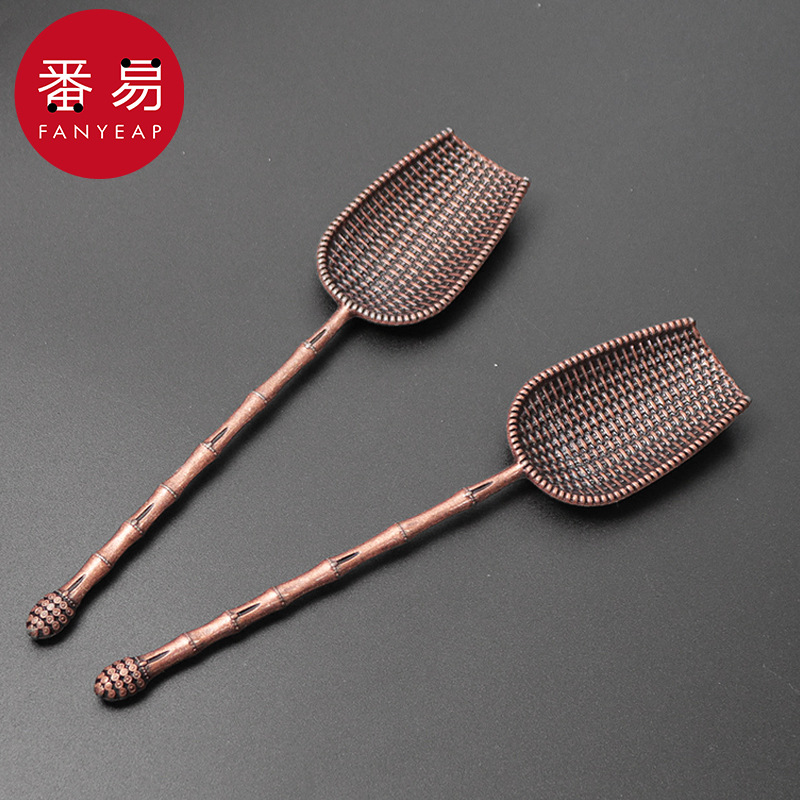 茶勺AD1S242-茶匙小长柄茶铲子取茶叶勺子茶则功夫茶道茶具配件
