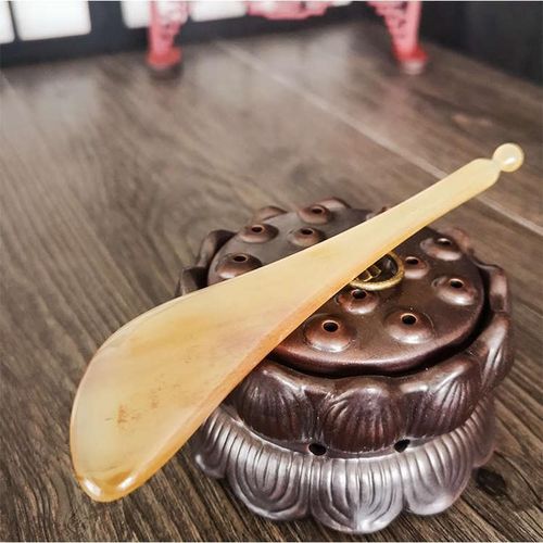 七格格牛角刮痧棒拨拔筋棒w 经络 通用 眼部按摩脸部鼻子按摩