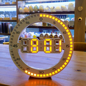 大屏显示电子挂钟 秒灯F数字时钟 ins韩版 现货多能摩天轮闹钟
