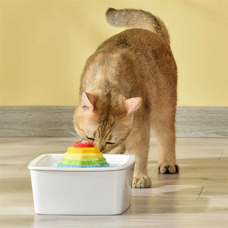 宠物饮水机1.5L彩虹塔陶瓷猫咪喂水器自动循环S水质净化饮水器中,宠物/宠物食品及用品,宠物智能喂食器,淘宝优惠券,粉丝福利购,淘宝优惠卷
