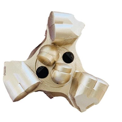 75三翼金刚石钻头PDZ金刚A石复合片探水钻头烧结体胎体合金钻头