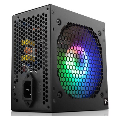 max 600W PhC PS Power Supply 80plus Black Gaming Quiet 120mm