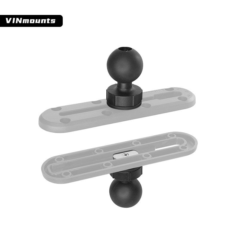 越野车车载北斗导航支架拓u展配件仪表台导轨1.5英寸T型滑轨球头