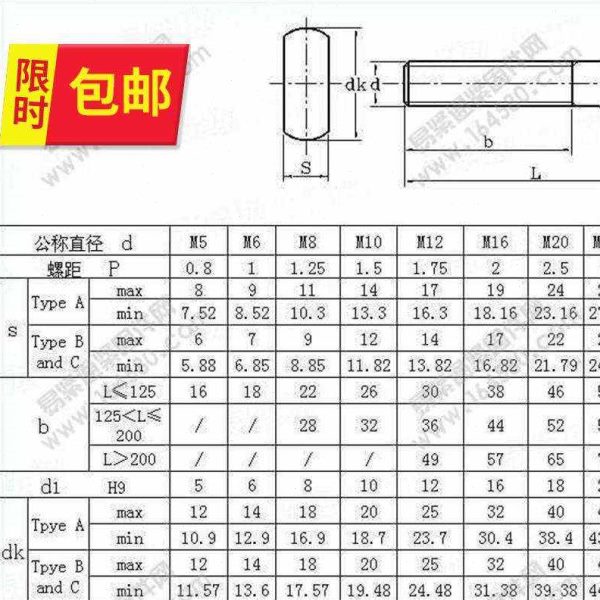 din444 德a标镀锌活接螺栓 活节螺丝吊环鱼眼带孔螺栓m6m10*50130