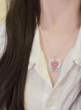 现货不会掉色巴啦啦能量小魔仙美少女珐琅项链爱心吊坠礼物同款