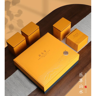 定制黄金芽礼盒高端精品包装 空茶盒一箱 新款 茶叶盒500克4罐一斤装