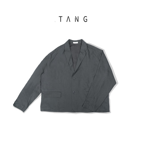 TANG[松麻]天丝亚麻日系休闲西装外套2026春夏季新款男士宽松上衣