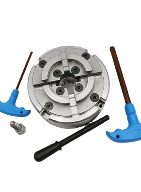 工厂高精4寸木工卡盘KP96 KP125 全磨制辅助分度头1寸8牙 M33 M40