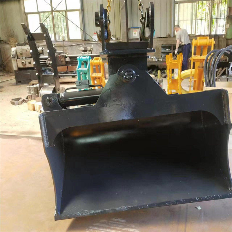挖机单缸倾斜斗挖斗 刷坡斗 泥斗 可连接快换 1米宽倾斜铲斗