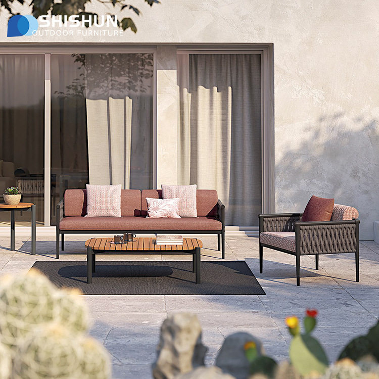 户外绳织沙发庭院露台奢华型家具别墅酒店编织沙发阳台休闲绳家具,电子元器件市场,电线扎带/束线带,淘宝优惠券,粉丝福利购,淘宝优惠卷