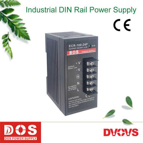 DOS工业导轨式开关电源供应器直流60W24V2.5A和100W24V4A保三年