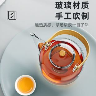 510玻璃茶壶可加热水果茶煮茶器花茶养生茶具养生壶煮茶壶 金灶A