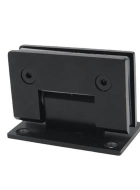 自营不锈钢90度黑色浴室夹卫浴门铰合页无框门夹哑黑色弹力淋浴房