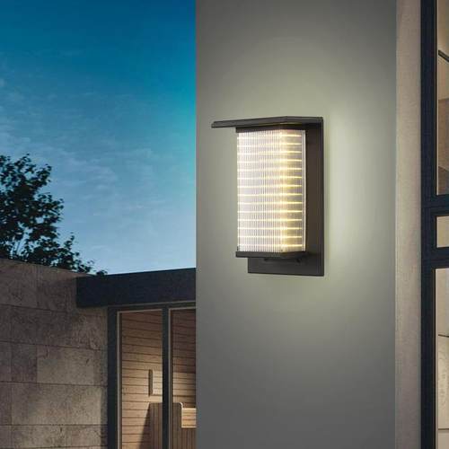 壁灯花园防水太阳能室外别墅庭院阳台过道墙上led灯超亮壁挂式