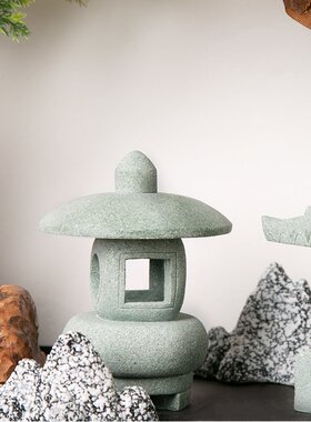 仿古景观石灯笼园艺花卉盆景造景装饰石灯笼小摆件花园摆件
