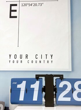 厂家跨境自动翻页钟大号挂钟挂墙钟欧式机械客厅桌面台钟座钟