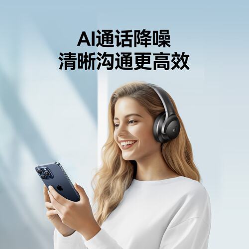 SoundCore声阔Life Q20i头戴式蓝牙耳机主动降噪金标认证 A3004