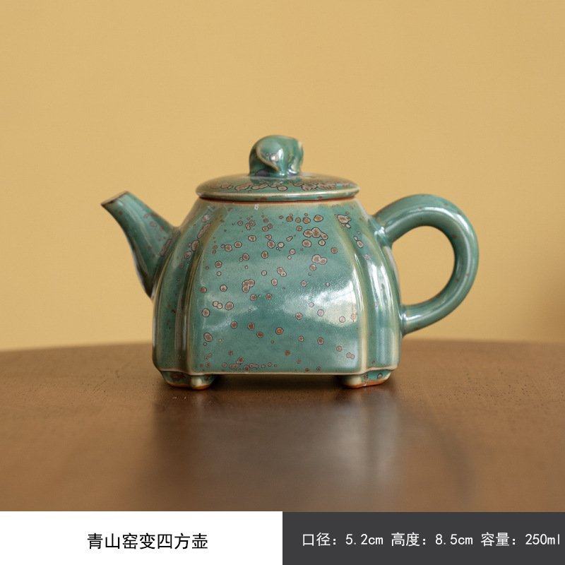 粗陶功夫茶具茶壶简约家用陶瓷窑变单壶茶道用泡茶壶小茶壶,餐饮具,功夫茶具,淘宝优惠券,粉丝福利购,淘宝优惠卷