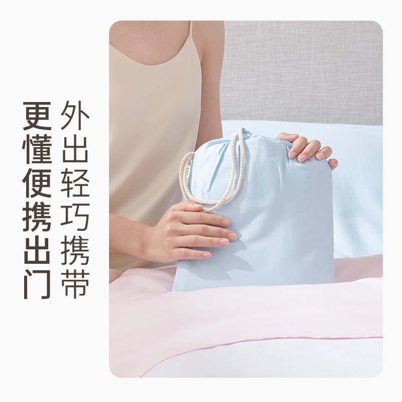 有时光纯棉睡袋旅游出差酒店用品可重复使用加大加厚全棉隔脏睡袋图片