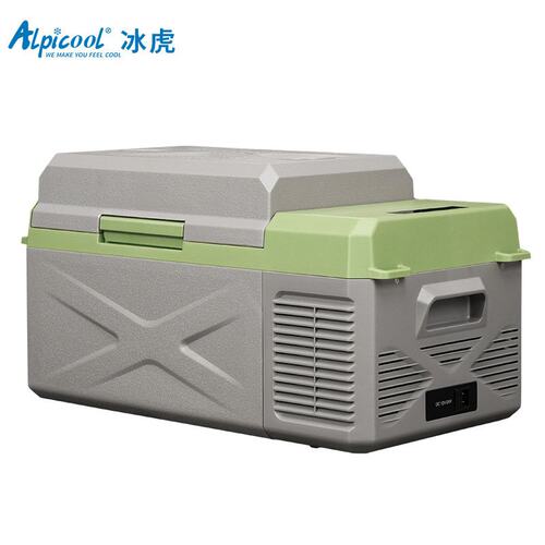 冰虎车载冰箱压缩机制冷12V24V双开门双温双控车家两用小冰箱