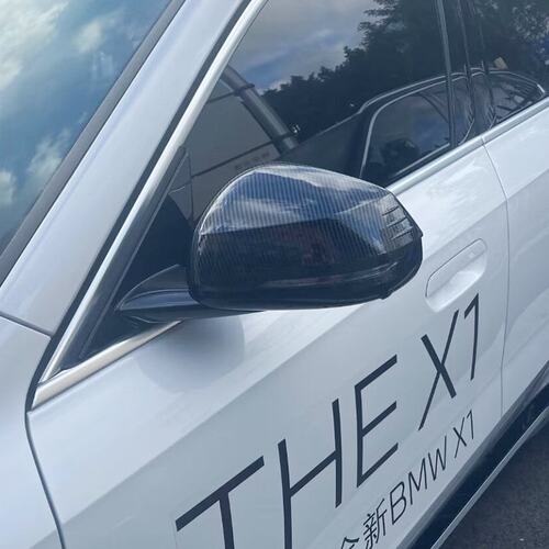 适用于宝马23款X1后视镜罩倒车镜盖反光镜饰条外饰改装饰条保护条