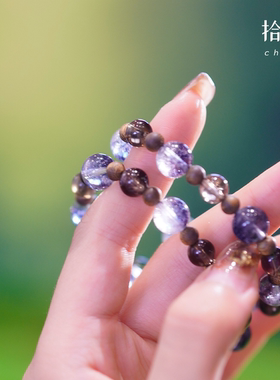 拾献·【思渺 奇楠沉香水晶手串】手链饰品